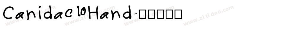 Canidae Hand字体转换